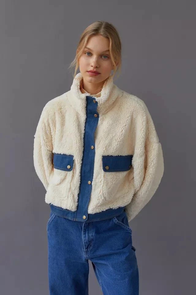 Urban Outfitters UO Laura Cozy Sherpa Jacket 3