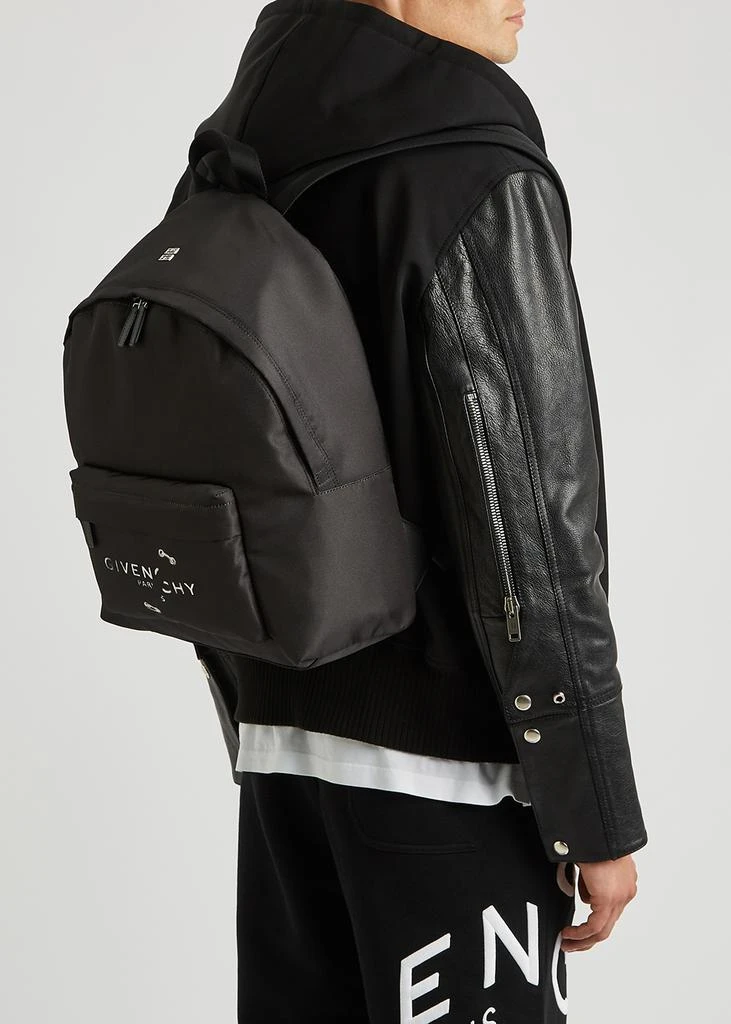 商品Givenchy|Black printed canvas backpack,价格¥4846,第5张图片详细描述