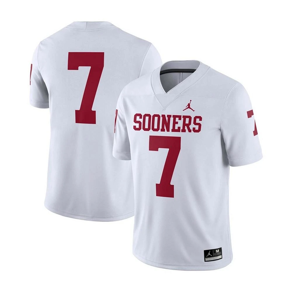 商品Jordan|Men's 7 White Oklahoma Sooners Team Game Jersey,价格¥751,第1张图片