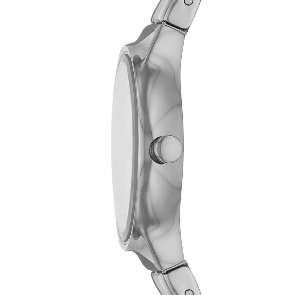 商品Skagen|Women's Freja Silver-Tone Stainless Steel and Ceramic Bracelet Watch,价格¥1422,第2张图片详细描述