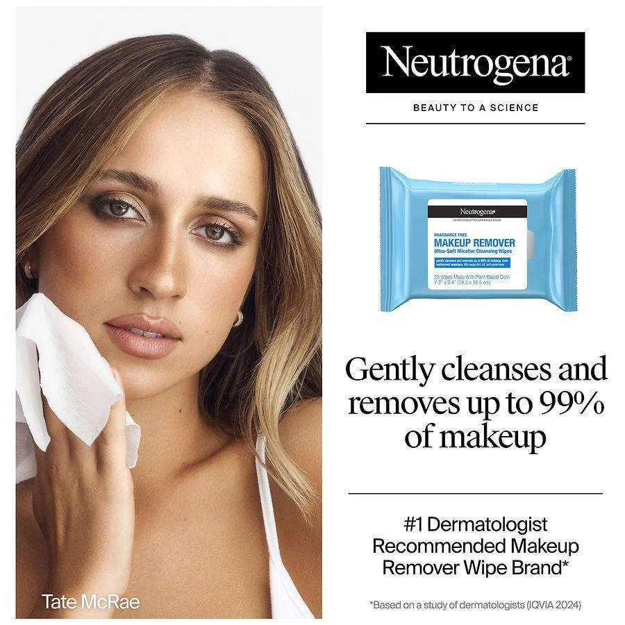商品Neutrogena|Fragrance-Free Makeup Remover Wipes Fragrance-Free,价格¥65,第3张图片详细描述