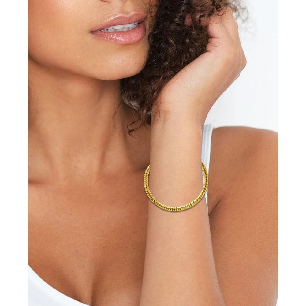商品Essentials|Gold Plated Snake Chain Bracelet,价格¥373,第2张图片详细描述