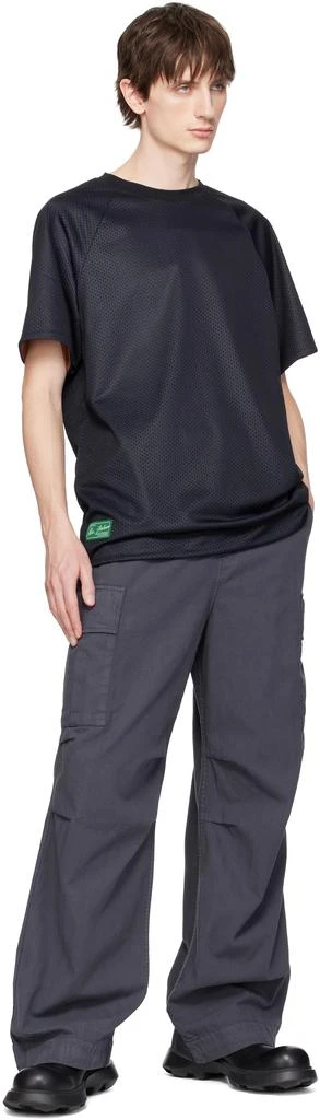 商品Palmes|Blue Herringbone Cargo Pants,价格¥1236,第4张图片详细描述