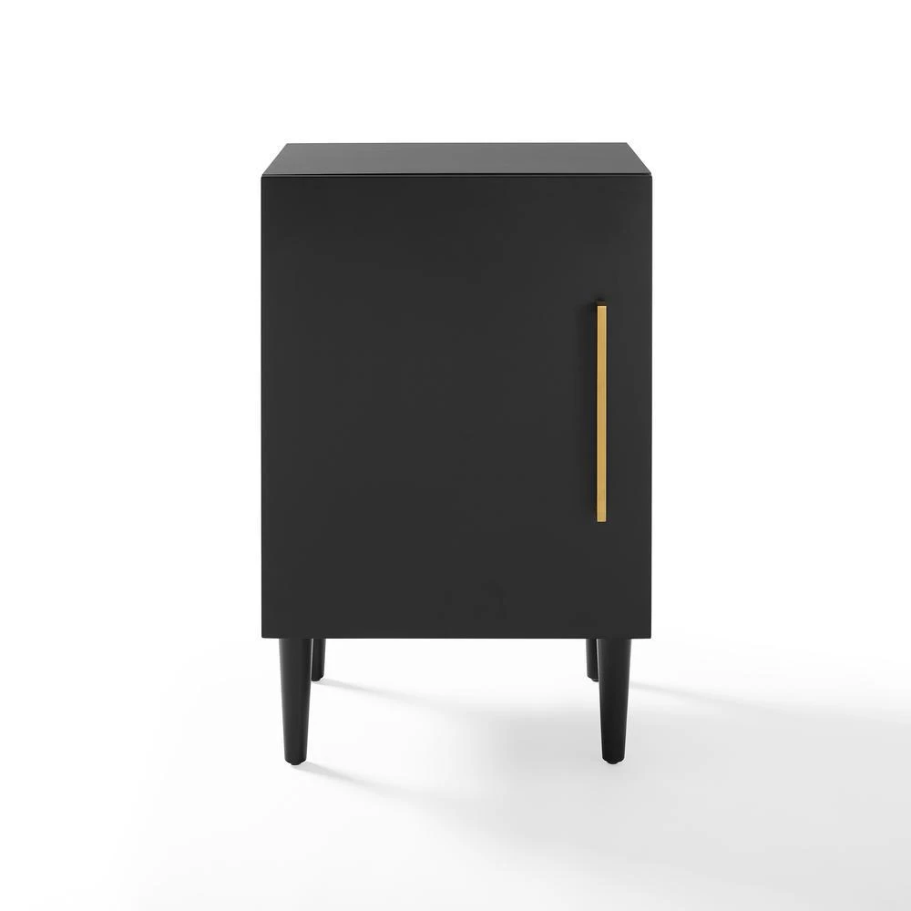 商品Crosley Furniture|Everett Record Player Stand Matte Black,价格¥1752,第2张图片详细描述