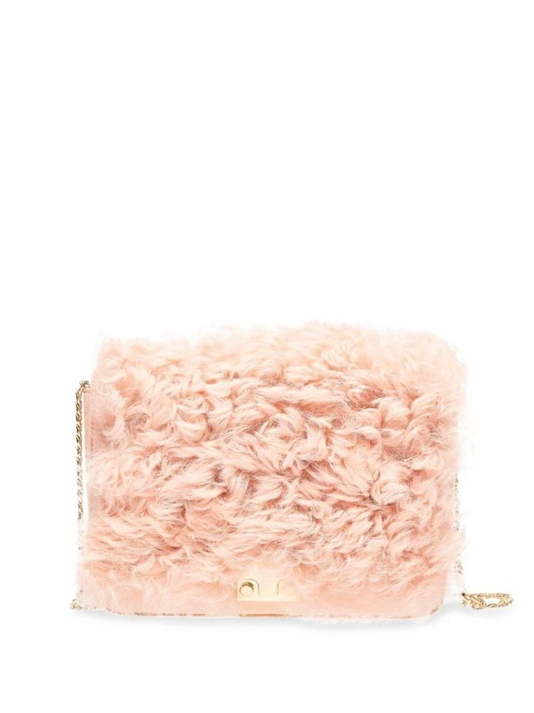 商品Loeffler Randall|Loeffler Randall - Lock Shearling Chain Shoulder Bag,价格¥1300,第1张图片