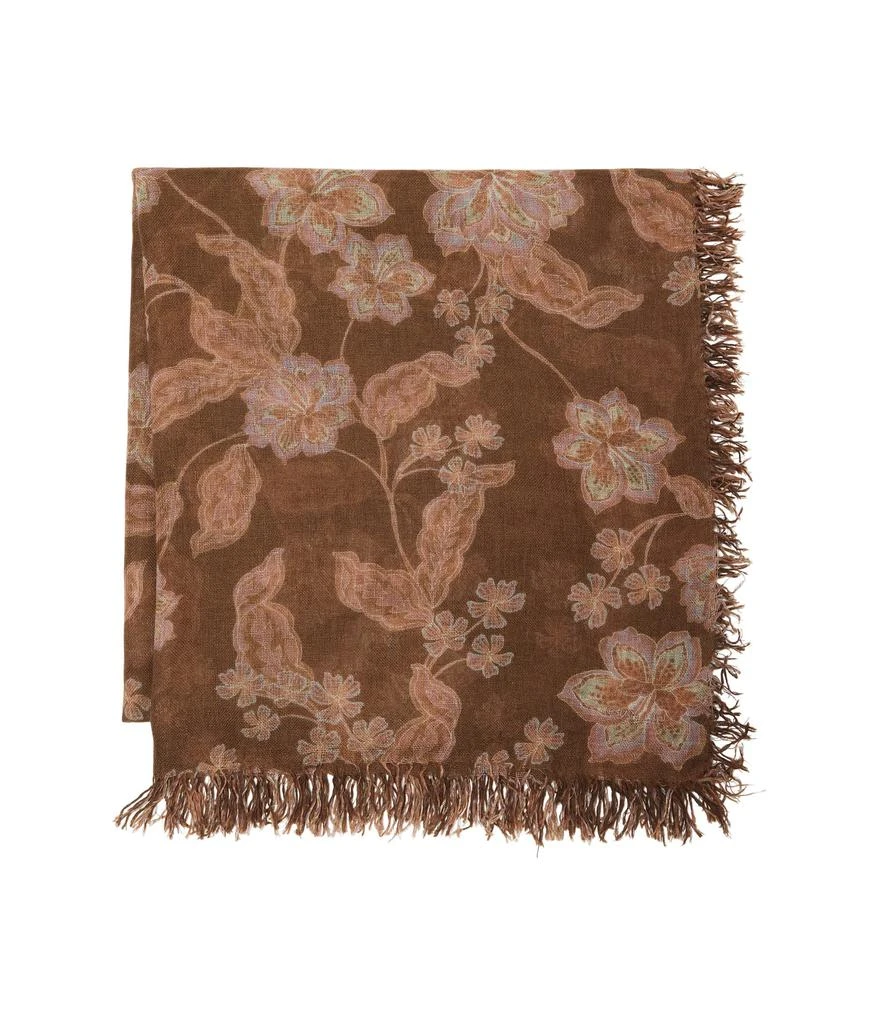 商品Chan Luu|Cashmere and Silk Batik Floral Wrap Scarf,价格¥735,第2张图片详细描述