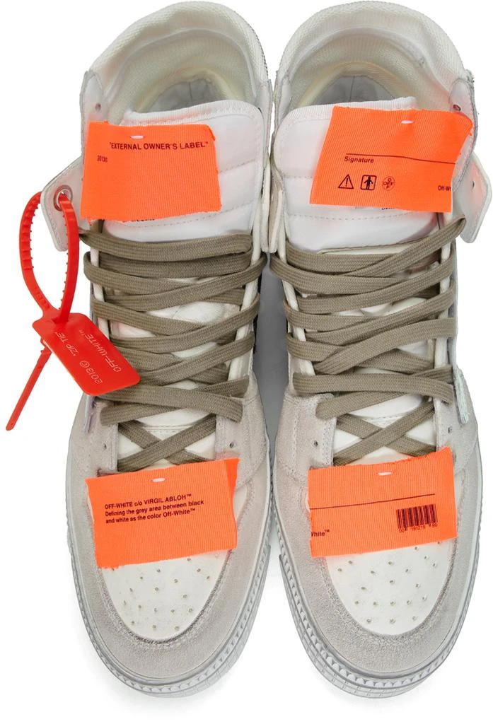 商品Off-White|White Iridescent Off-Court 3.0 Sneakers,价格¥4167,第5张图片详细描述