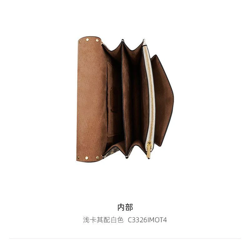 商品Coach|Coach 奥莱款迷你女士PVC配皮单肩斜挎小方包C3326IMOT4,价格¥2774,第10张图片详细描述
