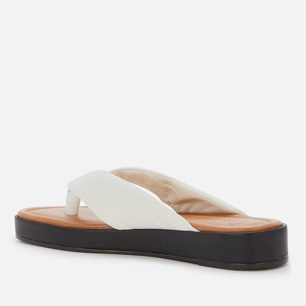 商品Dune|DUNE WOMEN'S LONGISLAND LEATHER TOE POST SANDALS - ECRU/LEATHER,价格¥541,第2张图片详细描述