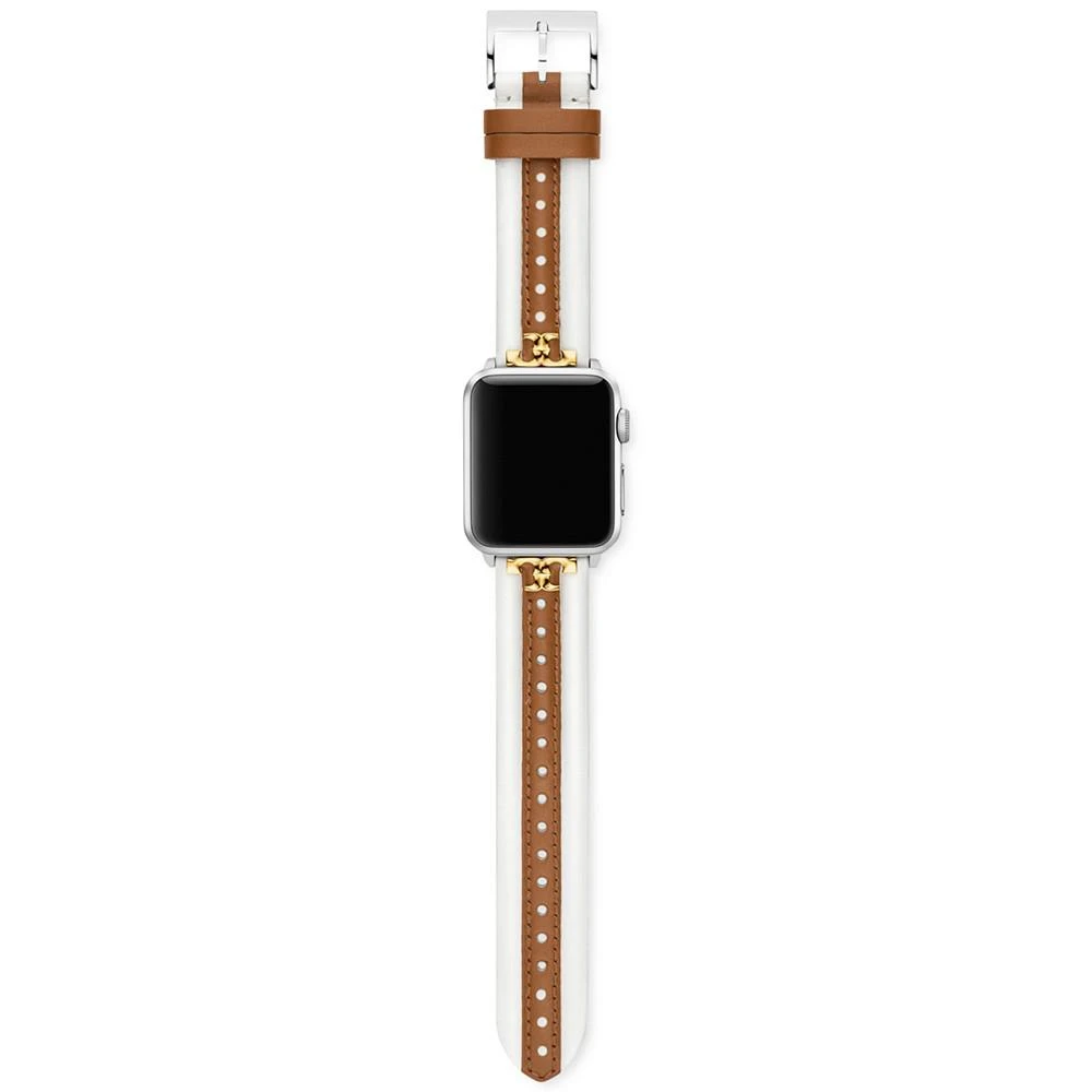 商品Tory Burch|白色行李箱皮表带 适用于 Apple Watch® 38 毫米/40 毫米/41 毫米,价格¥784,第2张图片详细描述