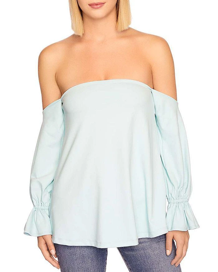 商品Susana Monaco|Off The Shoulder Flared Cuff Top,价格¥826,第1张图片