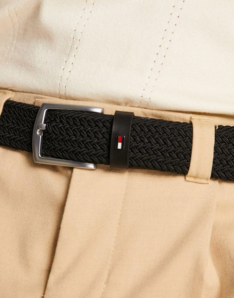 商品Tommy Hilfiger|Tommy Hilfiger Denton 3.5 elastic belt in black,价格¥316,第4张图片详细描述