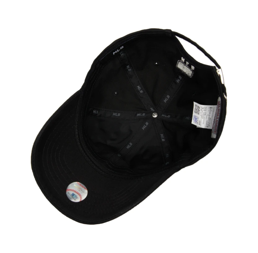 【享贝家】ZY- MLB 美联棒黑色白NY小标棒球帽 男女同款 黑色 3ACP7701NK0030-50BKS 商品