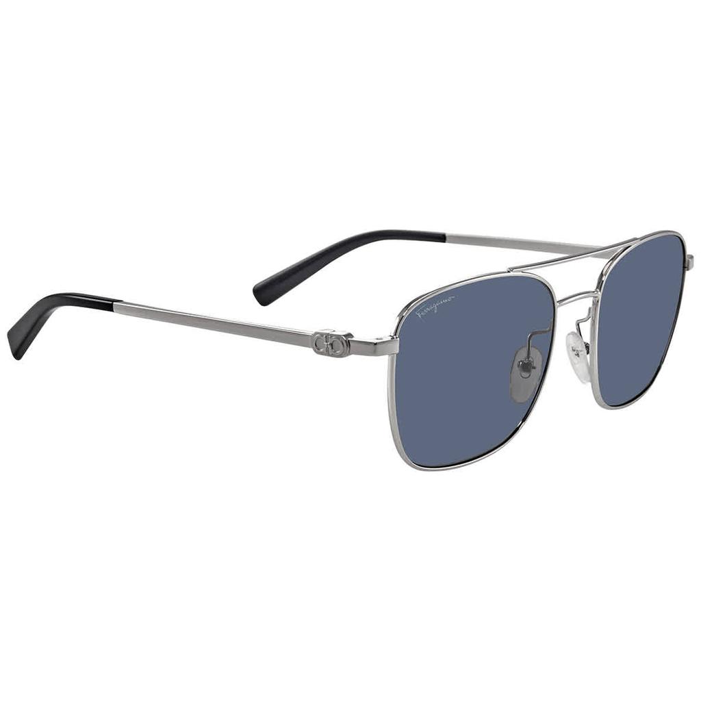 Salvatore Ferragamo Blue Square Mens Sunglasses SF158S 045 53商品第1张图片规格展示