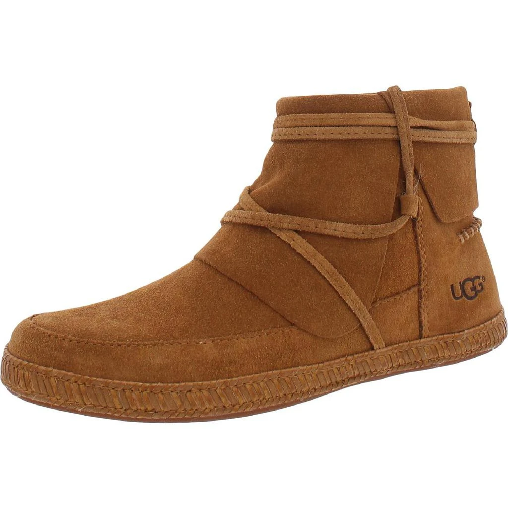 商品UGG|Ugg Womens Reid Suede Flat Moccasin Boots,价格¥368,第3张图片详细描述