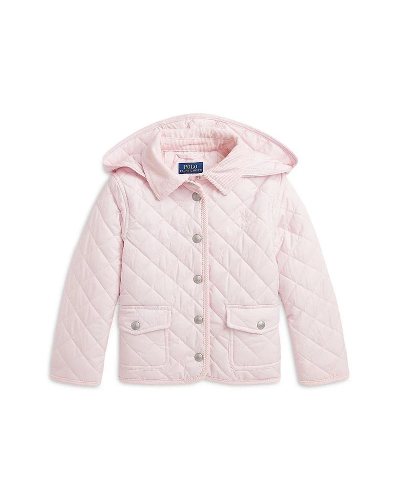 商品Ralph Lauren|Girls' Quilted Water Repellent Barn Jacket - Little Kid, Big Kid,价格¥1021,第1张图片