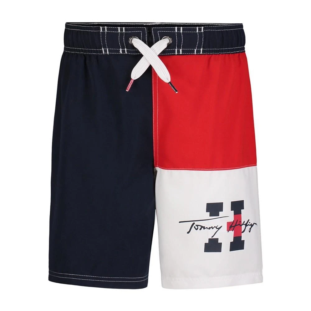 商品Tommy Hilfiger|Big Boys Quad-Block Drawstring Shorts,价格¥136,第1张图片