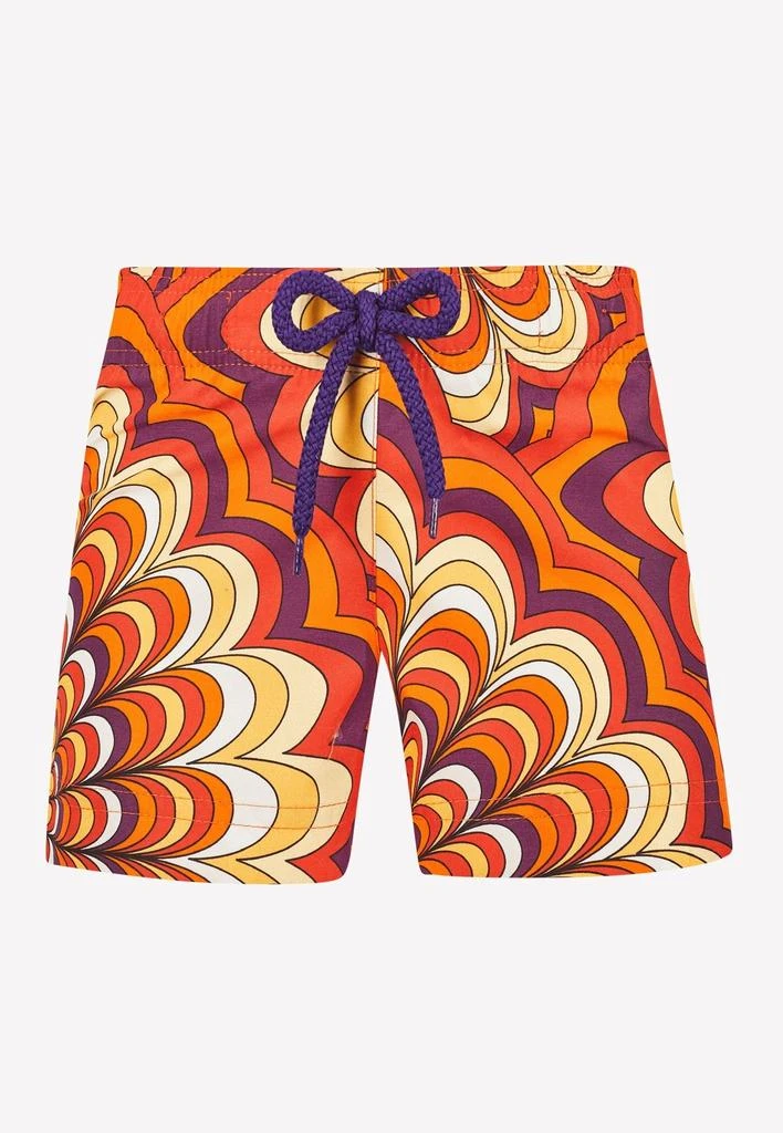商品Vilebrequin|Girls 1975 Rosaces Printed Nylon Swim Shorts,价格¥982,第1张图片
