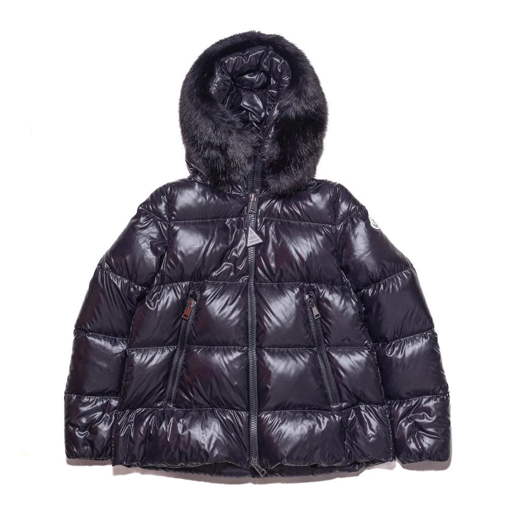 商品Moncler|Moncler Laiche Quilted Hooded Down Jacket with Removable Faux Fur Trim Black,价格¥14570,第1张图片