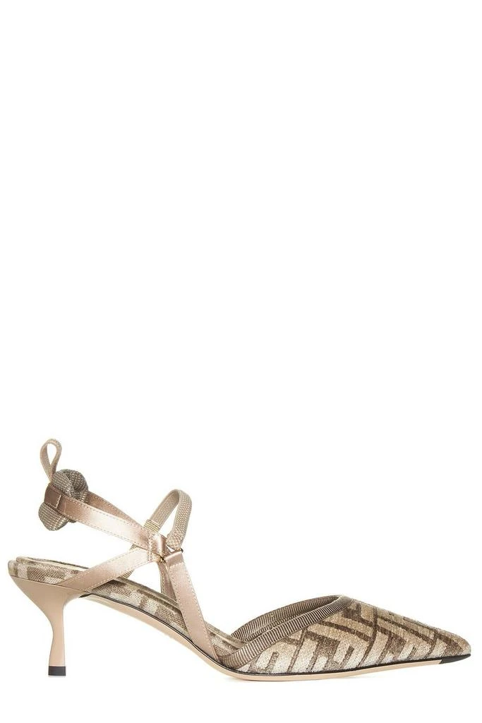商品Fendi|Fendi Monogram Jacquard Slingback Pumps,价格¥6503,第1张图片