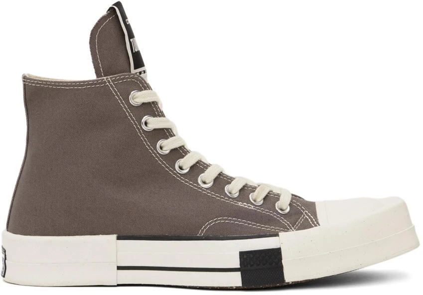 商品Rick Owens|Gray Converse Edition TURBODRK Chuck 70 Sneakers,价格¥1328,第1张图片