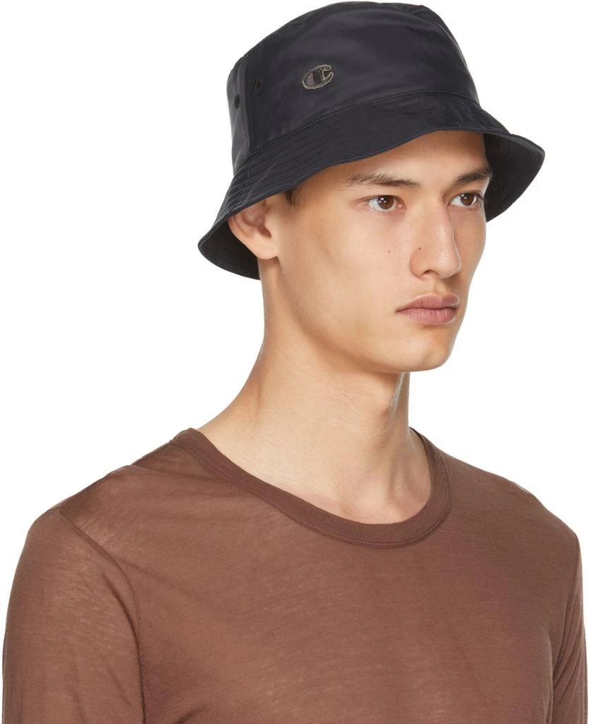 商品Rick Owens|Black Champion Edition Nylon Gilligan Hat,价格¥855,第2张图片详细描述