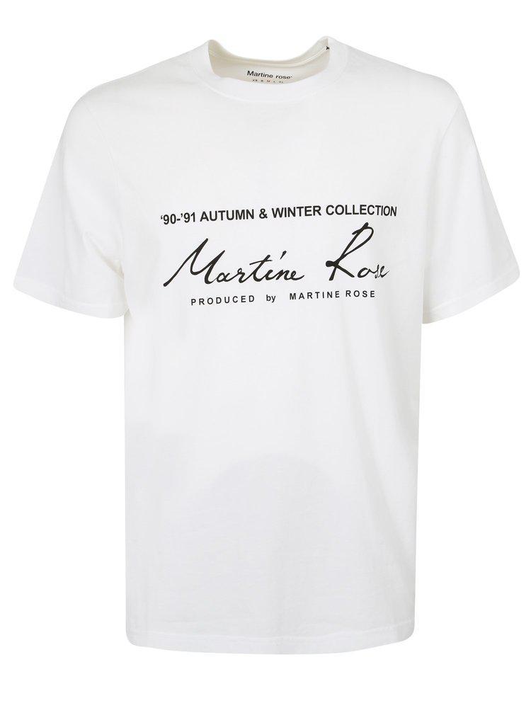 商品Martine Rose|Martine Rose Logo Printed Crewneck T-Shirt,价格¥497-¥539,第1张图片