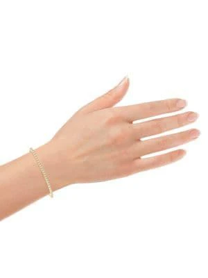 商品Saks Fifth Avenue|Bolo 14K Yellow Gold & Diamond Tennis Bracelet,价格¥4046,第2张图片详细描述