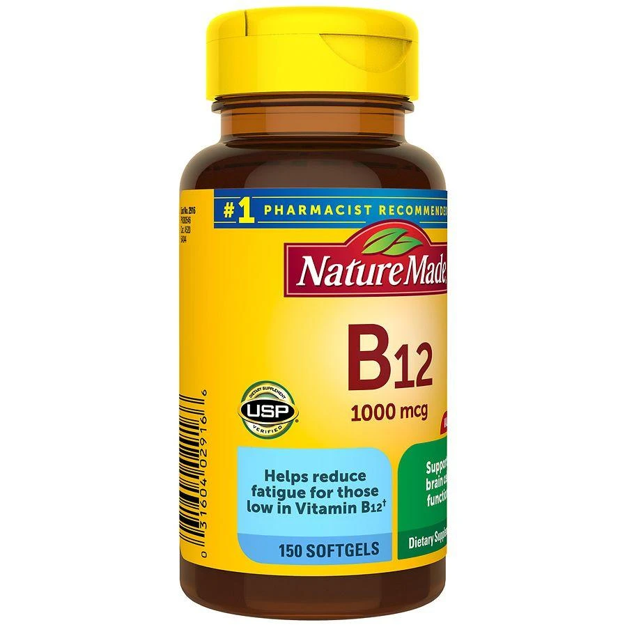 商品Nature Made|Vitamin B12 1000 mcg Softgels 150,价格¥198,第3张图片详细描述