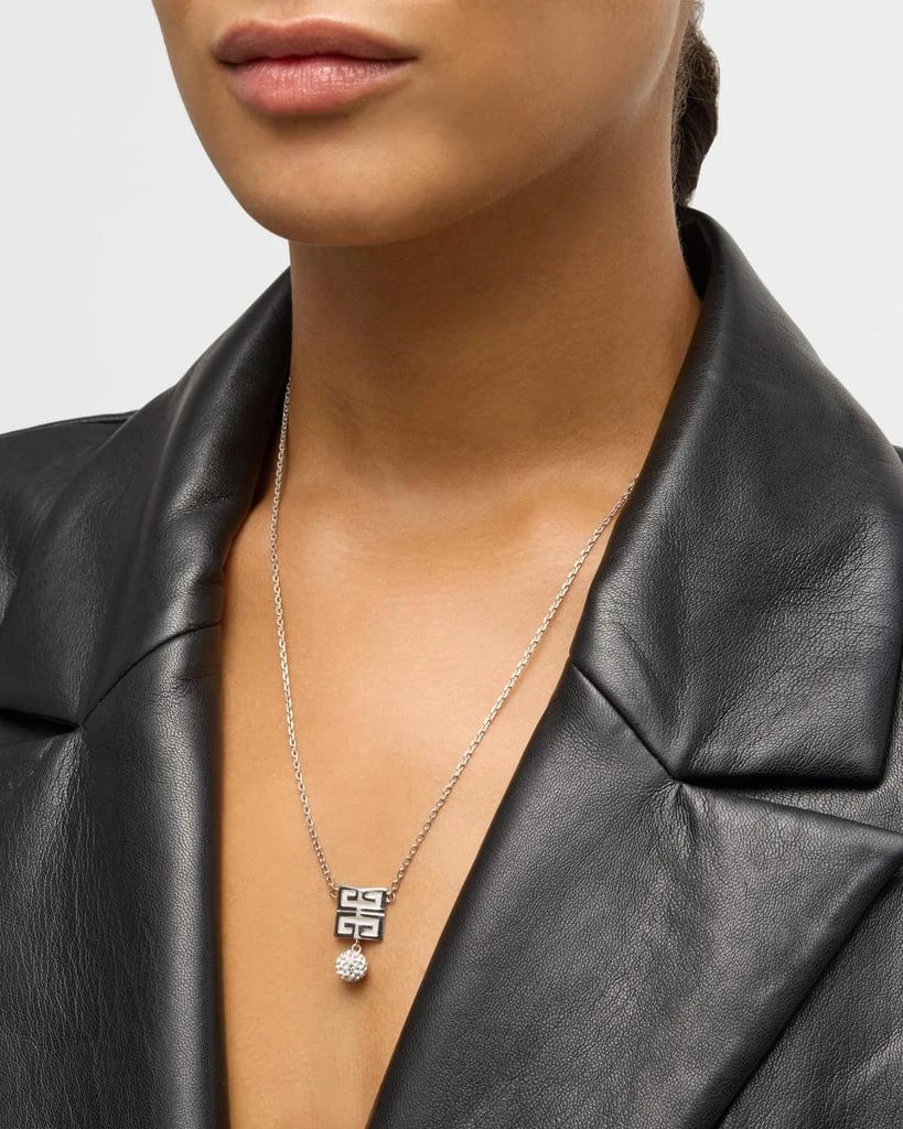 商品Givenchy|4G Silvery Crystal Necklace,价格¥3472,第2张图片详细描述