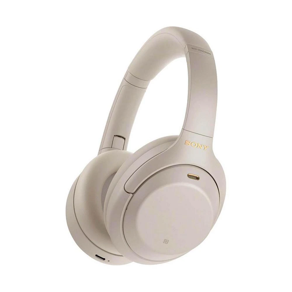 商品SONY|Wireless Noise-Cancelling Over-the-Ear Headphones - Silver,价格¥2561,第1张图片