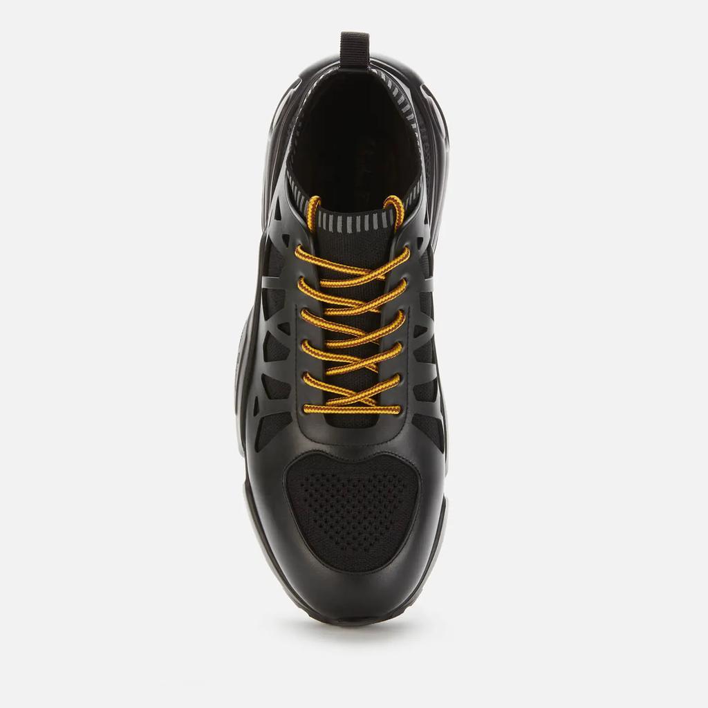 商品Salvatore Ferragamo|Salvatore Ferragamo Men's Raintop Leather Trainers - Black,价格¥2536,第5张图片详细描述