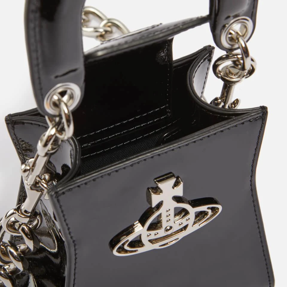 商品Vivienne Westwood|Vivienne Westwood Kelly Small Patent-Leather Tote Bag,价格¥1726,第4张图片详细描述