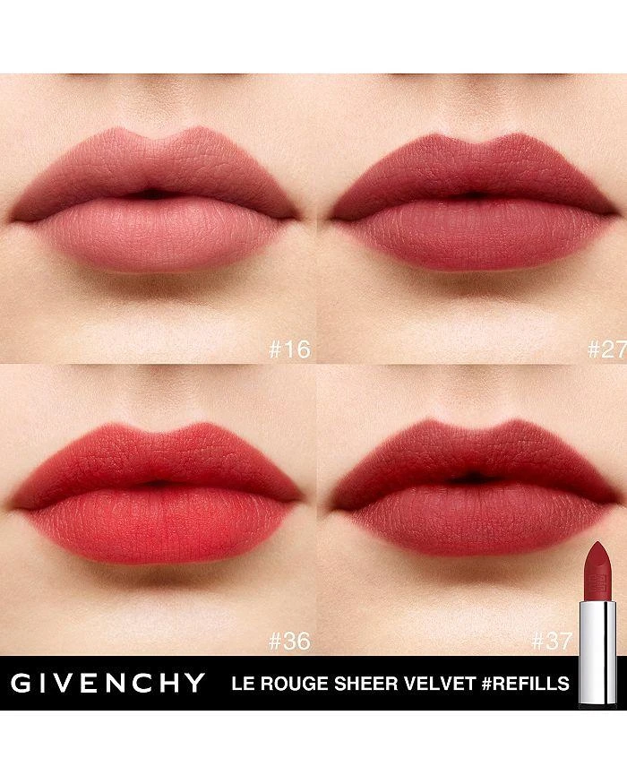 商品Givenchy|Le Rouge Sheer Velvet Matte Lipstick Customized Refill,价格¥233,第5张图片详细描述