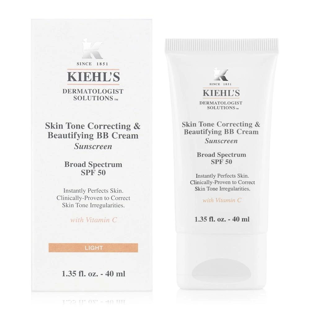 商品Kiehl's|Dermatologist Solutions Skin Tone Correcting & Beautifying BB Cream SPF 50, 1.35-oz.,价格¥297,第2张图片详细描述