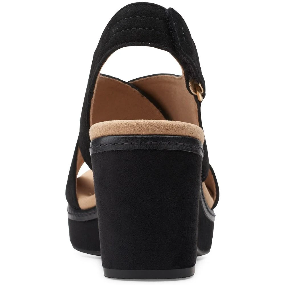 商品Clarks|Women's Giselle Cove Slingback Platform Wedge Sandals,价格¥293,第3张图片详细描述