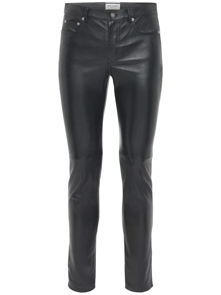 商品Yves Saint Laurent|15.5cm Skinny Leather Pants,价格¥25188,第1张图片