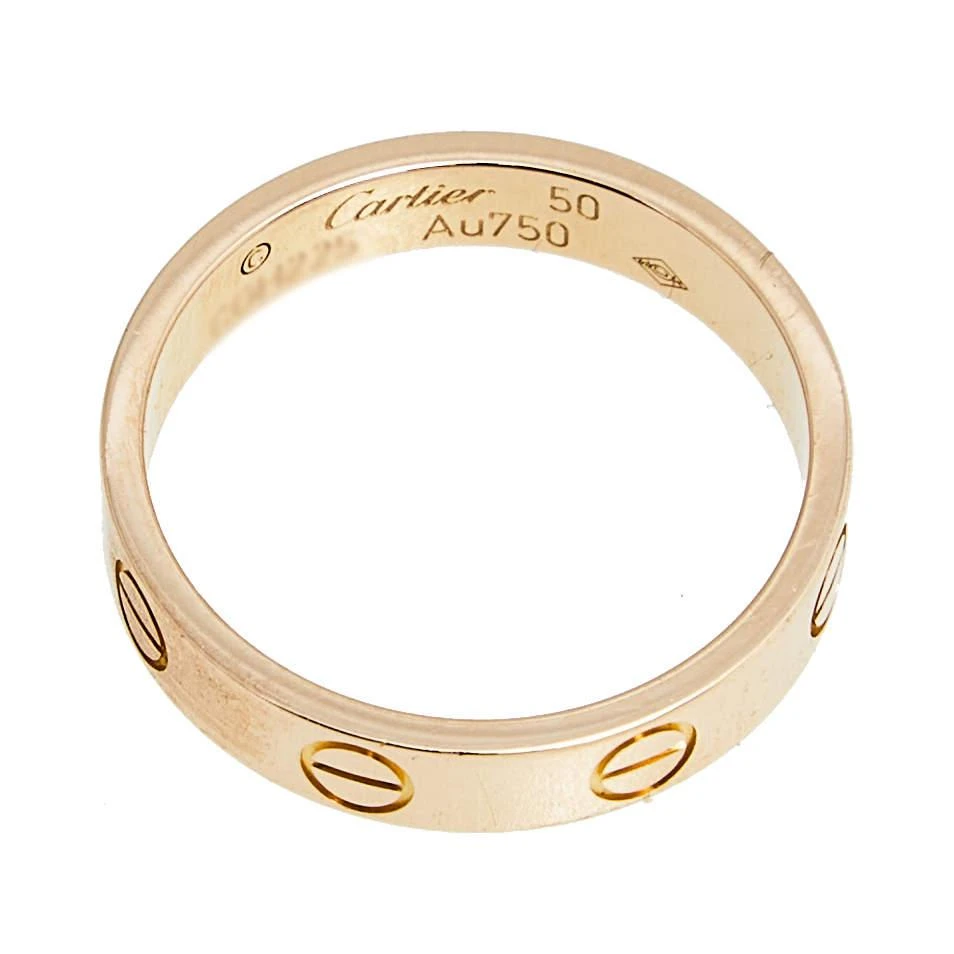 商品[二手商品] Cartier|Cartier Love 18K Rose Gold Narrow Wedding Band Ring Size 50,价格¥6890,第5张图片详细描述