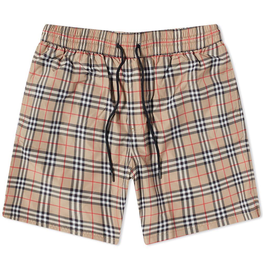 商品Burberry|Burberry Guildes Classic Check Swim Short,价格¥2567,第1张图片