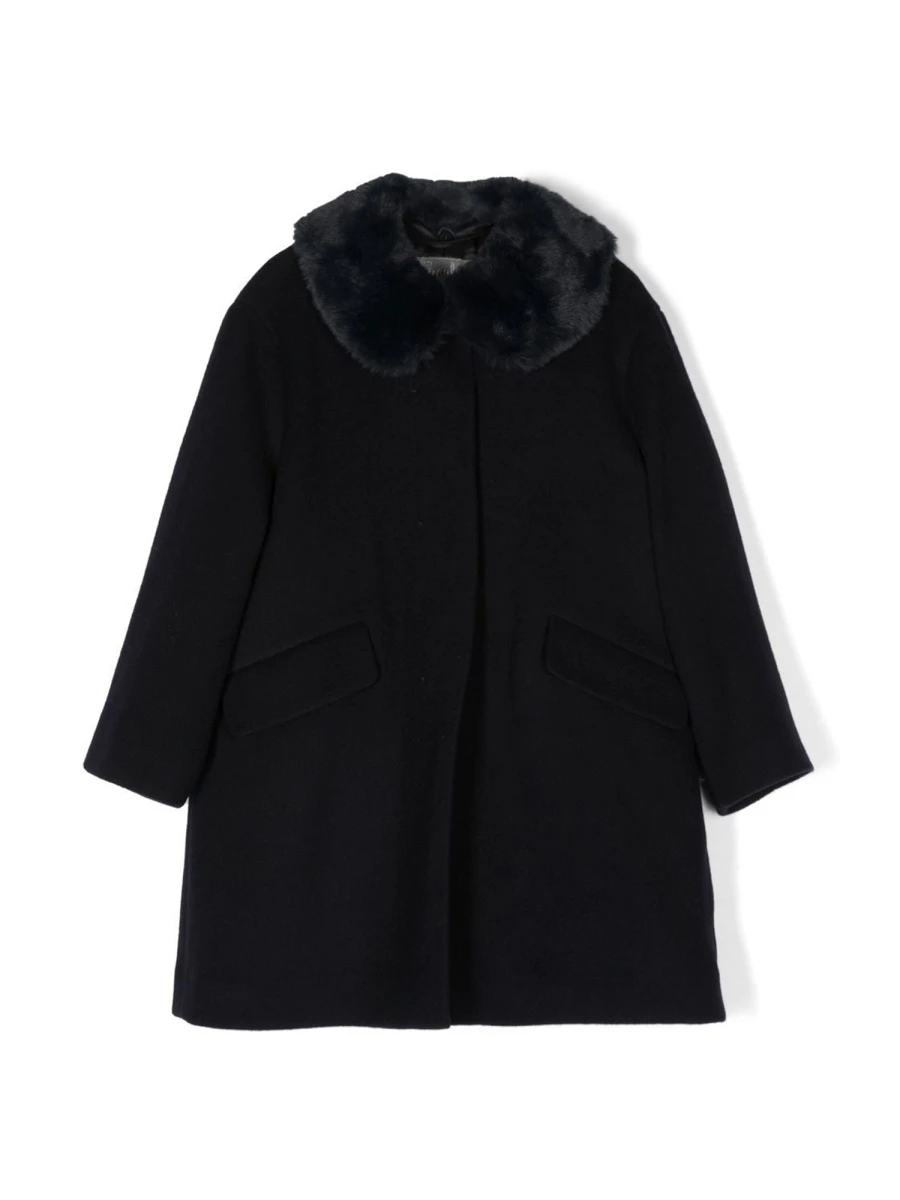 商品【商品预售7天】 IL GUFO|IL GUFO 女童大衣 A22GP313W0025K497 蓝色,价格¥1784,第1张图片