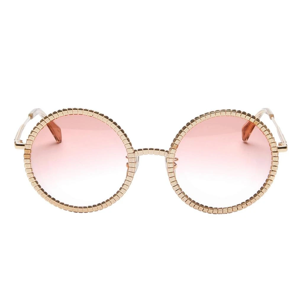 商品Lacoste|Women's L252S Ricky Regal Sunglasses In Light Gold / Pink Gradient,价格¥1087,第2张图片详细描述