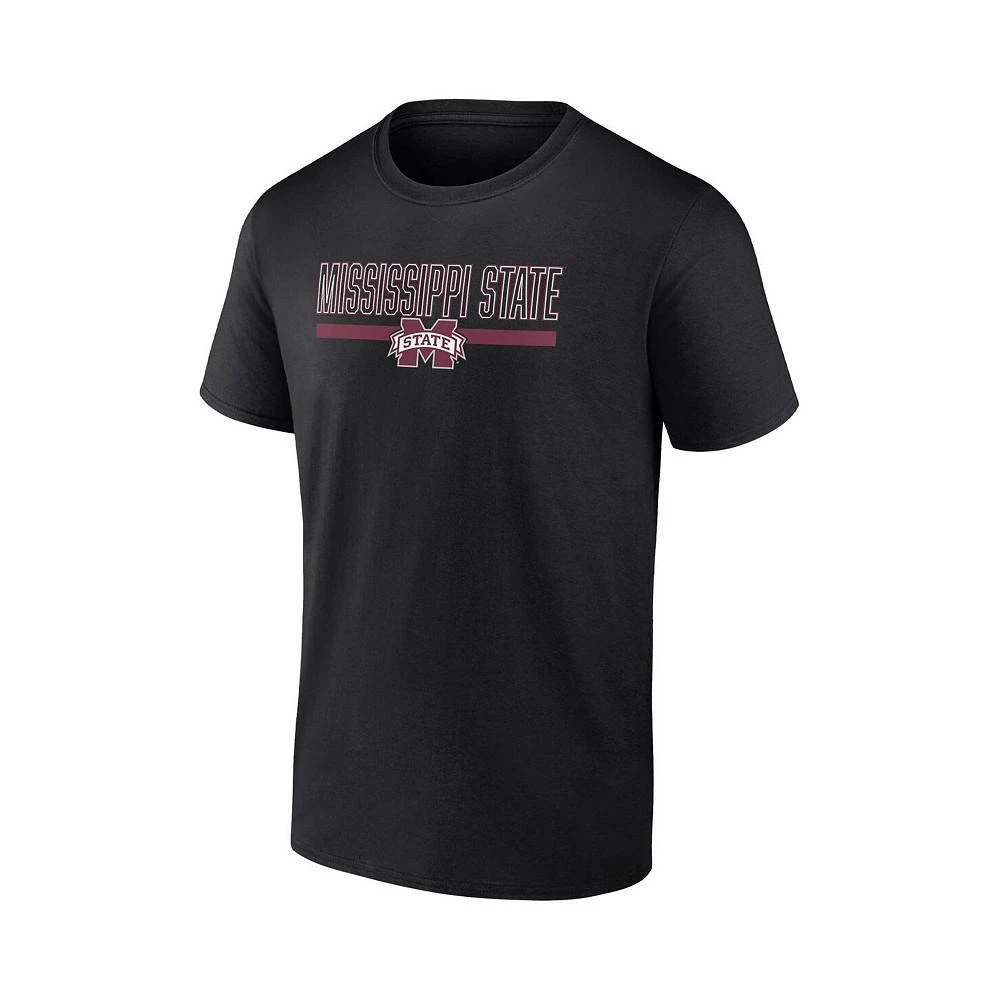 商品Fanatics|Men's Branded Black Mississippi State Bulldogs Classic Inline Team T-shirt,价格¥190,第3张图片详细描述