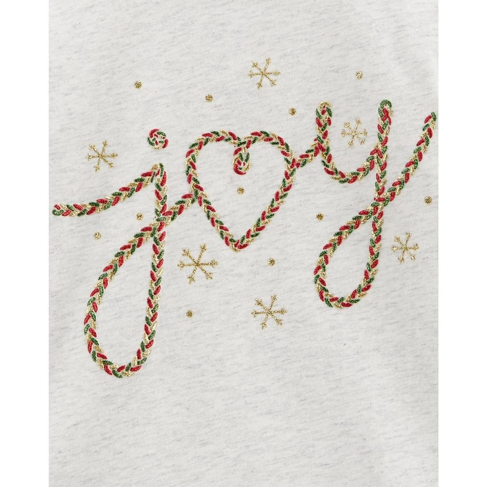 商品Carter's|Toddler Girls Christmas Joy Jersey T-shirt,价格¥54,第2张图片详细描述