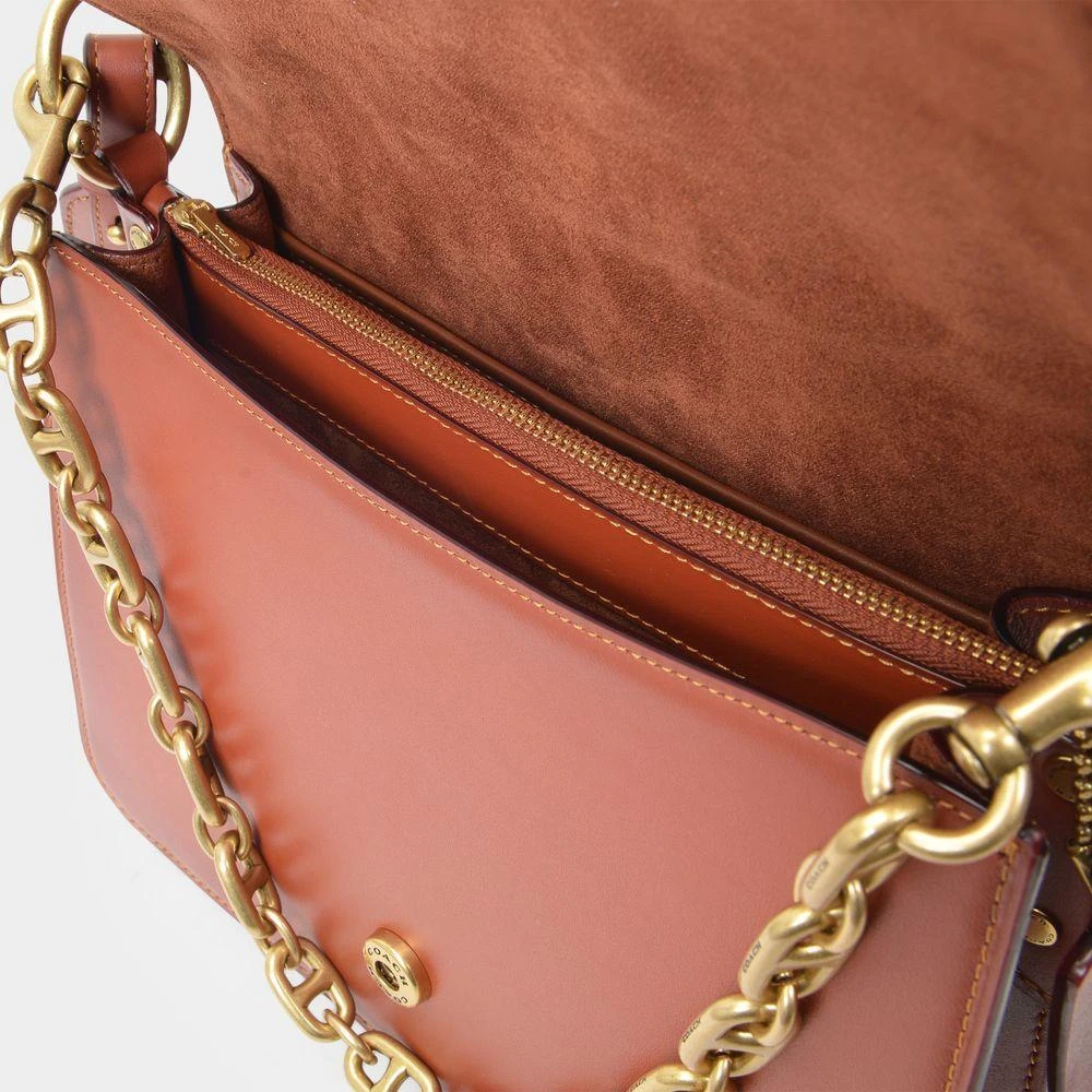 商品Coach|Beat Shoulder Bag in Brown Canvas and Patches,价格¥5280,第4张图片详细描述
