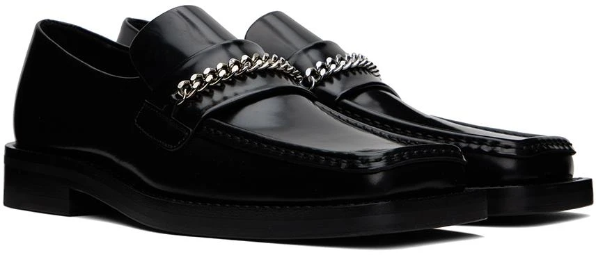 商品Martine Rose|Black Square Toe Loafers,价格¥1769,第4张图片详细描述