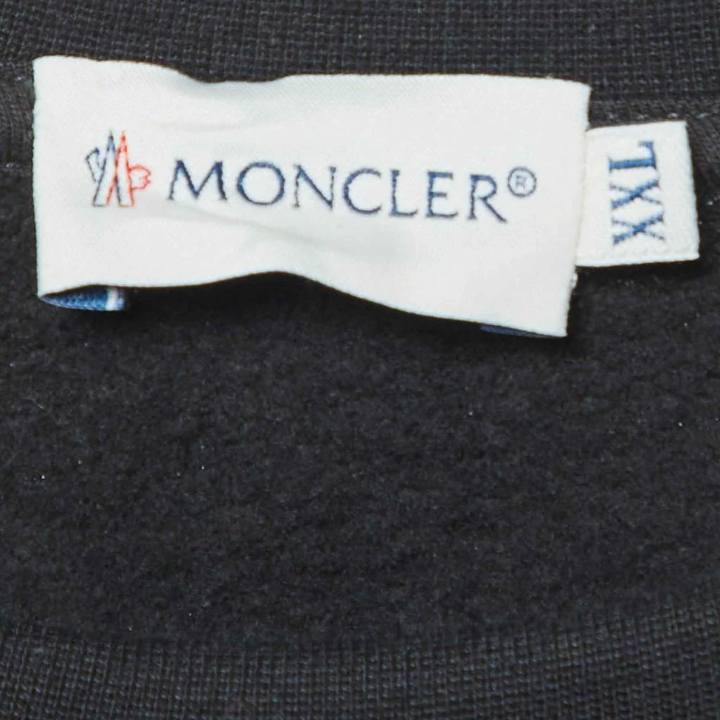 商品[二手商品] Moncler|Moncler Black Printed Cotton Knit Crewneck Sweatshirt XXL,价格¥1163,第4张图片详细描述