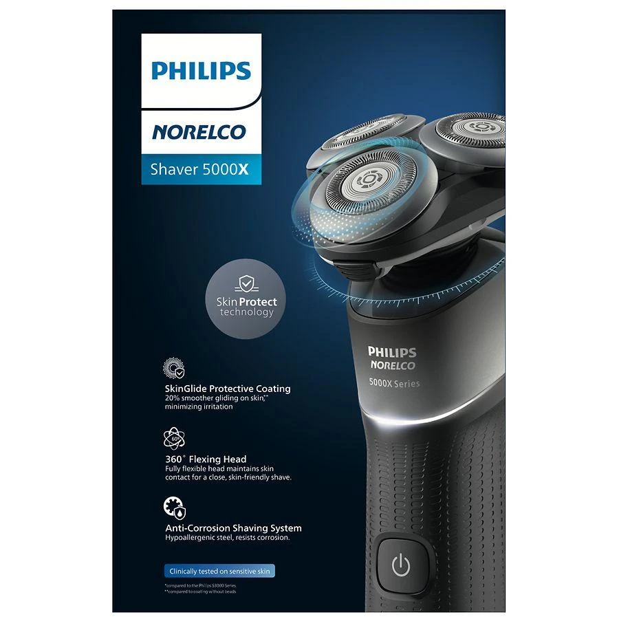 商品Philips|Shaver 5000X Rechargeable Wet & Dry Shaver with Precision Trimmer X5004/84,价格¥731,第3张图片详细描述