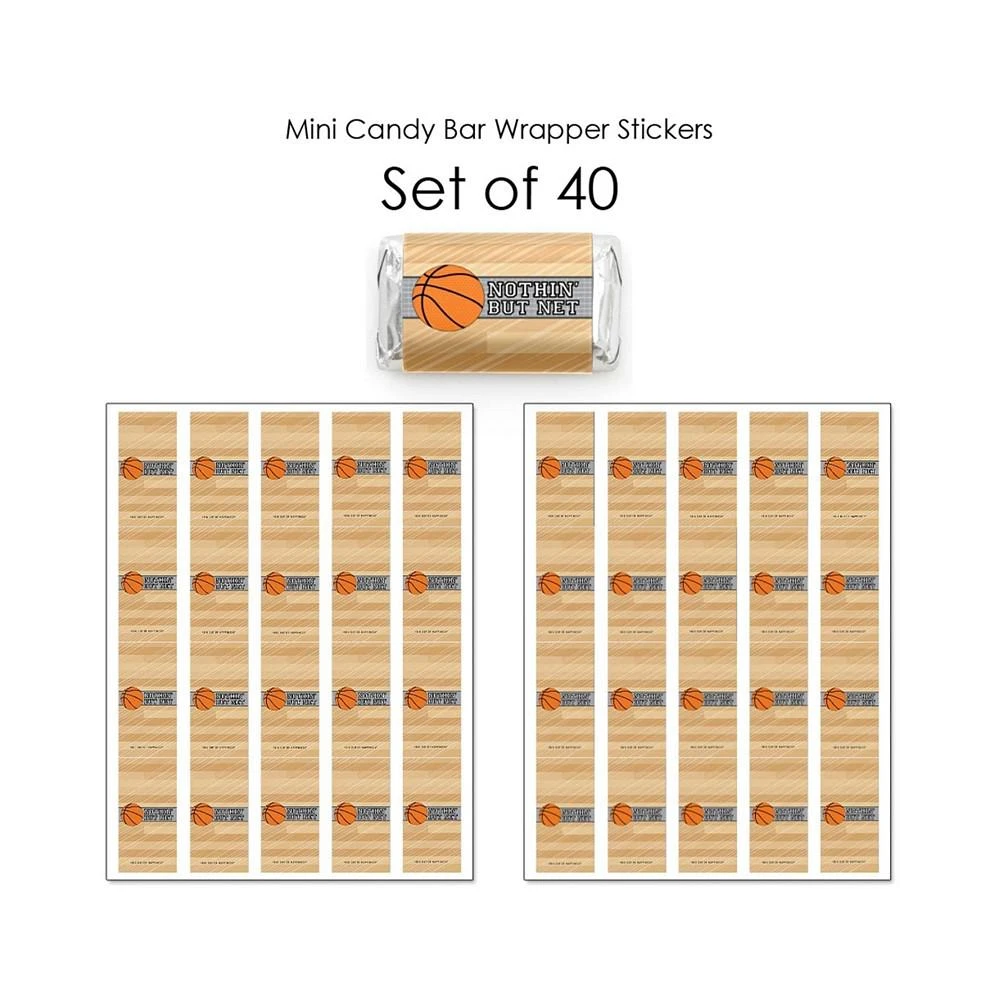 商品Big Dot of Happiness|Nothin' but Net - Basketball Mini Candy Bar Wrapper Stickers Party Favors 40 Ct,价格¥82,第3张图片详细描述