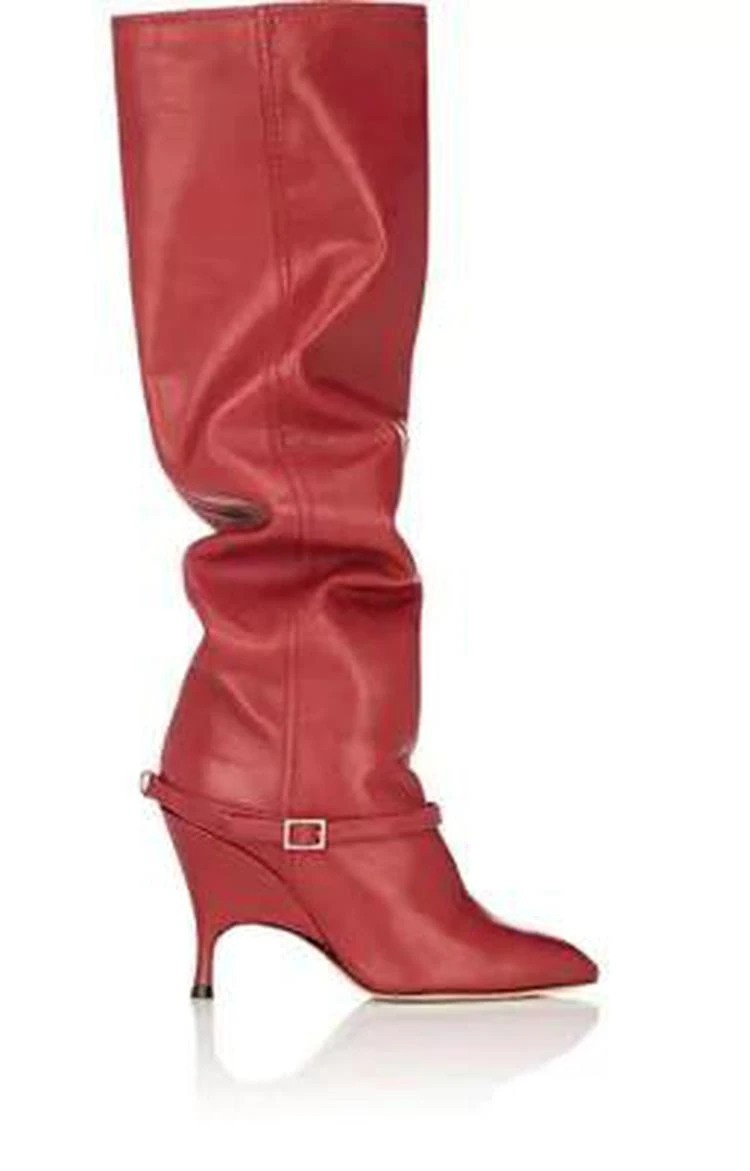 商品ALCHIMIA DI BALLIN|Titan Leather Knee Boots,价格¥3861,第1张图片