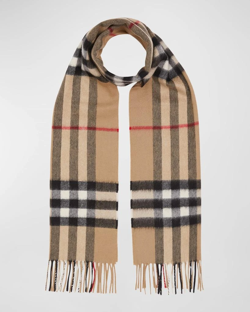 商品Burberry|Giant Check Cashmere Scarf,价格¥3453,第3张图片详细描述